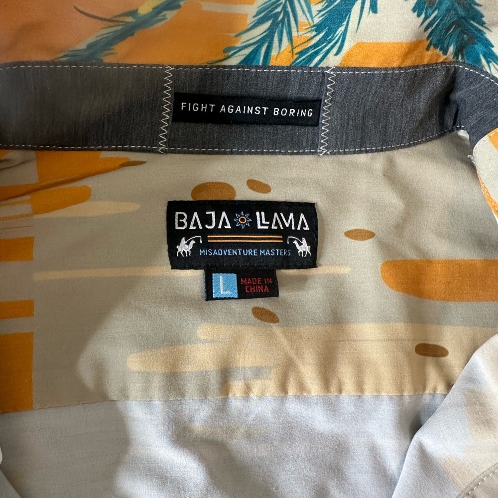 Men's Tropical Print Casual Button Down Shirt - Multicolor - Picture 2 of 4